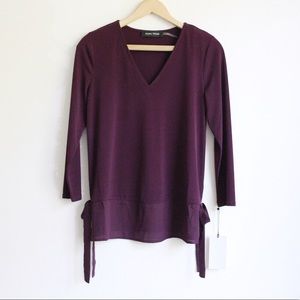 Purple 3/4 sleeve blouse